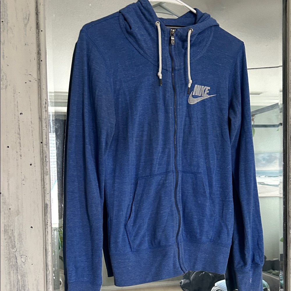 Nike Royal Blue Hoodie with Logo